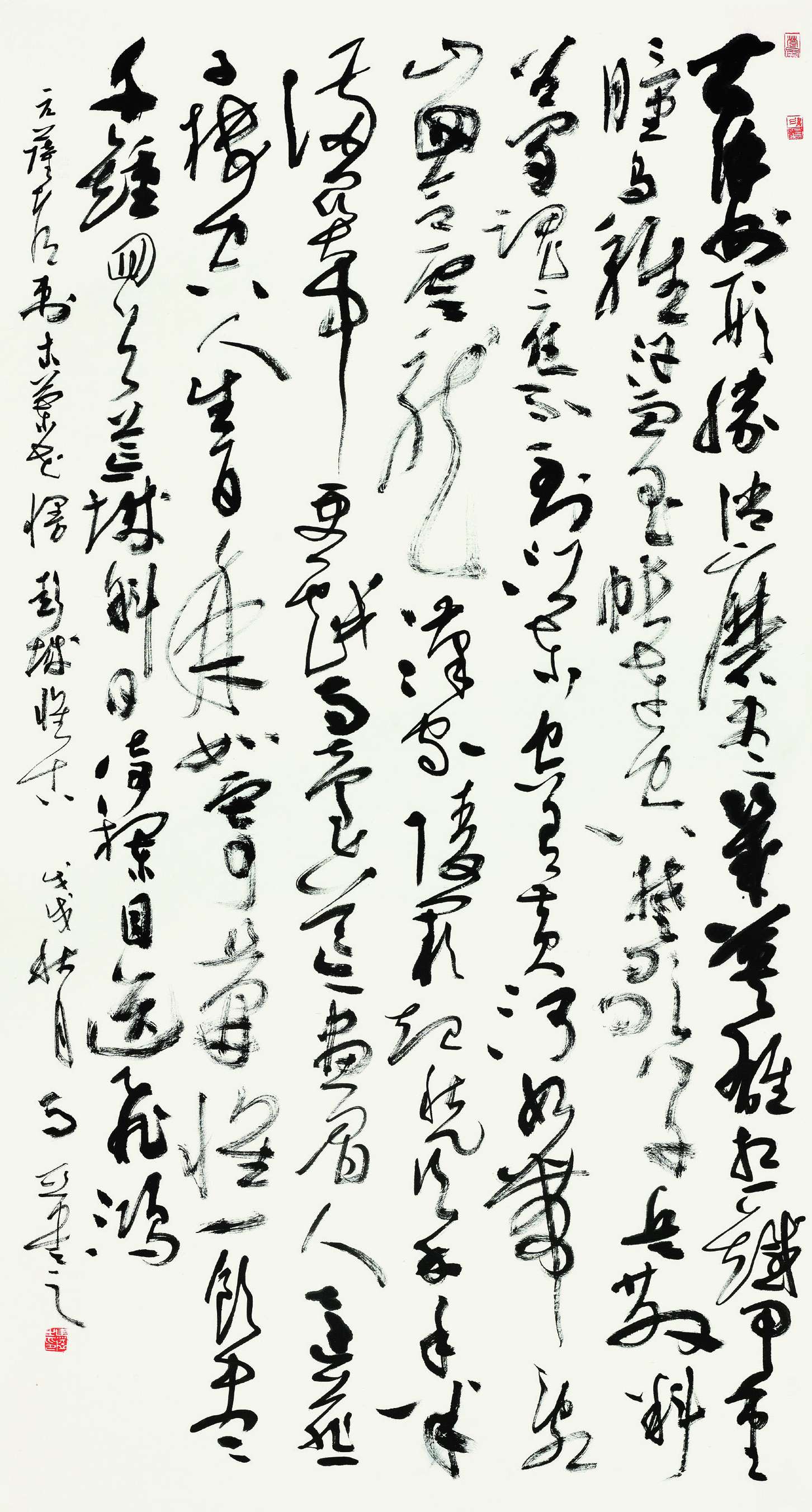 马亚  草书中堂  181cm×98cm.jpg