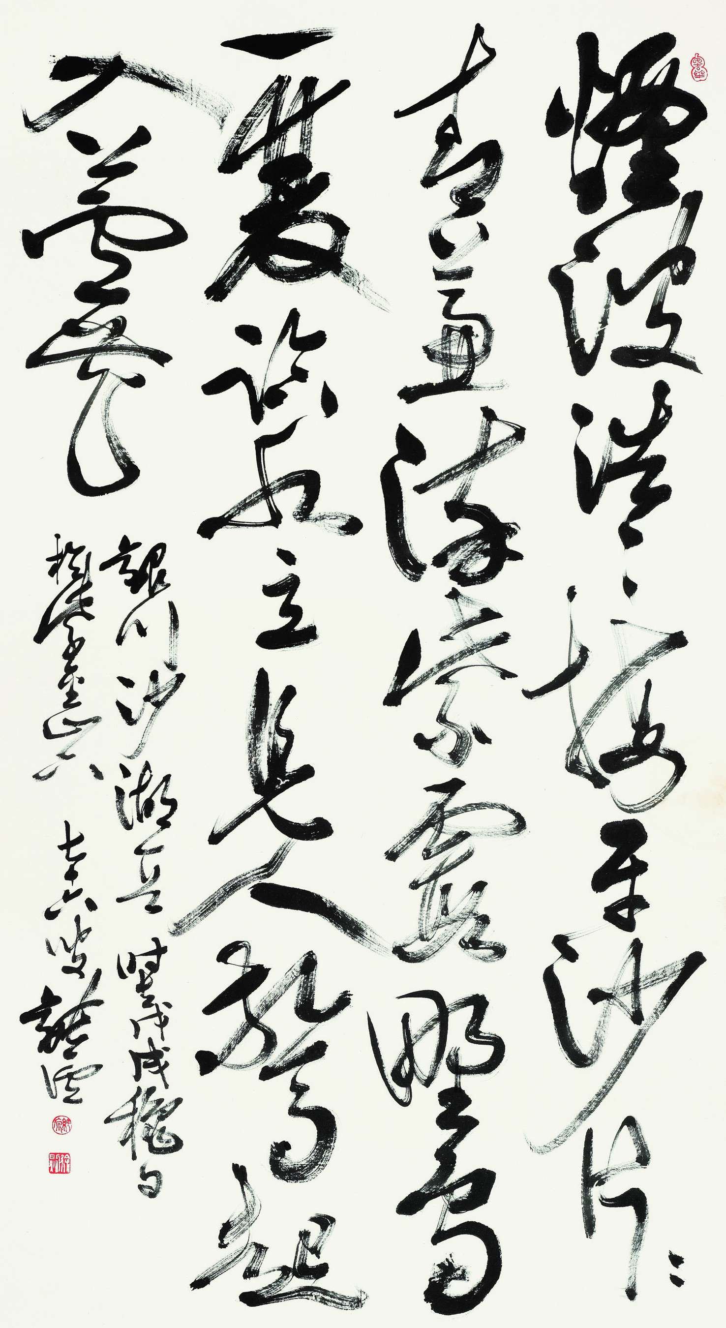 徐纯原  银川沙湖诗？草书中堂  154cm×82cm.jpg
