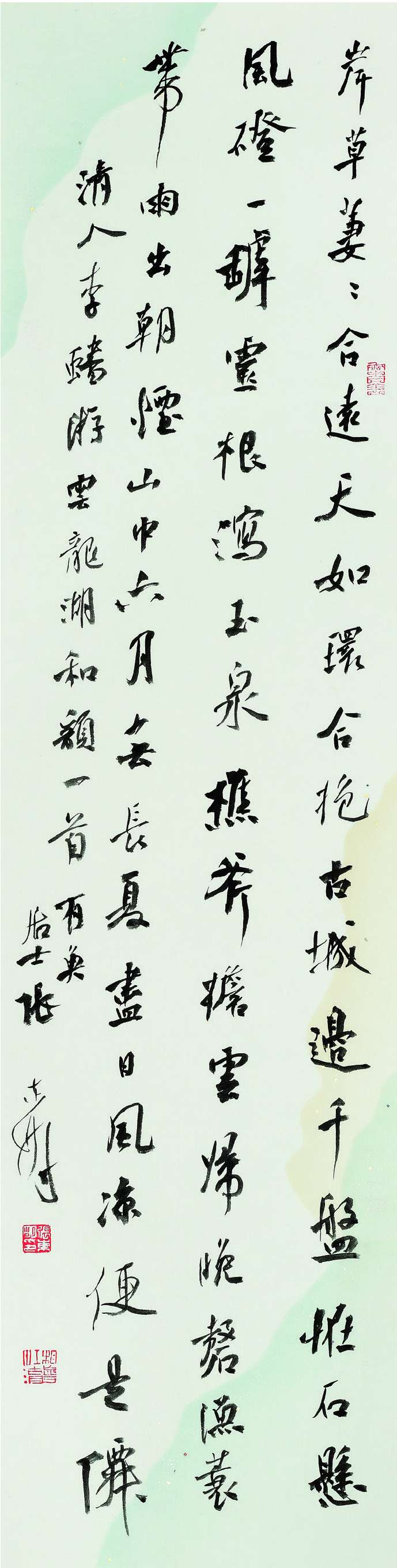 张东明  行书条幅  138cm×35cm.jpg