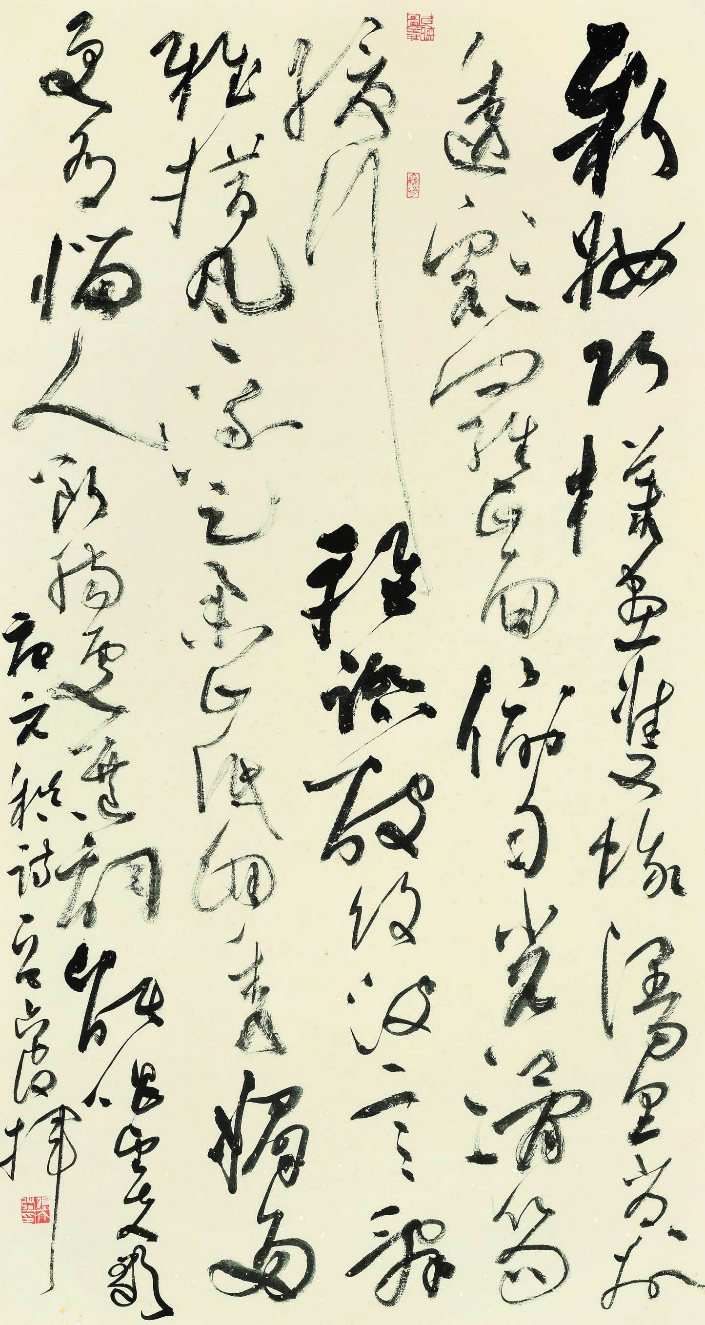 张六弢  草书条幅  175cm×94cm.jpg