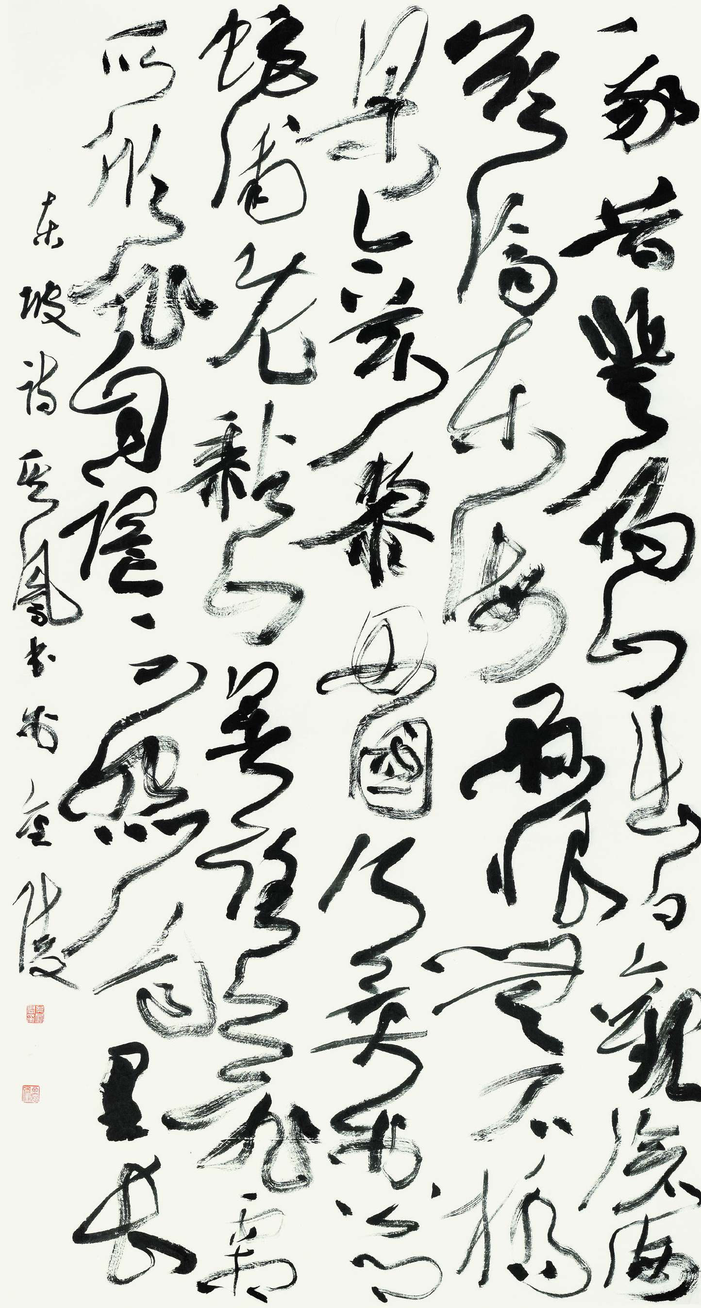 张其凤  草书条幅  181cm×97cm.jpg