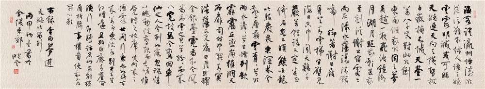 李白《梦游天姥吟留别》48X254 2016年.jpg