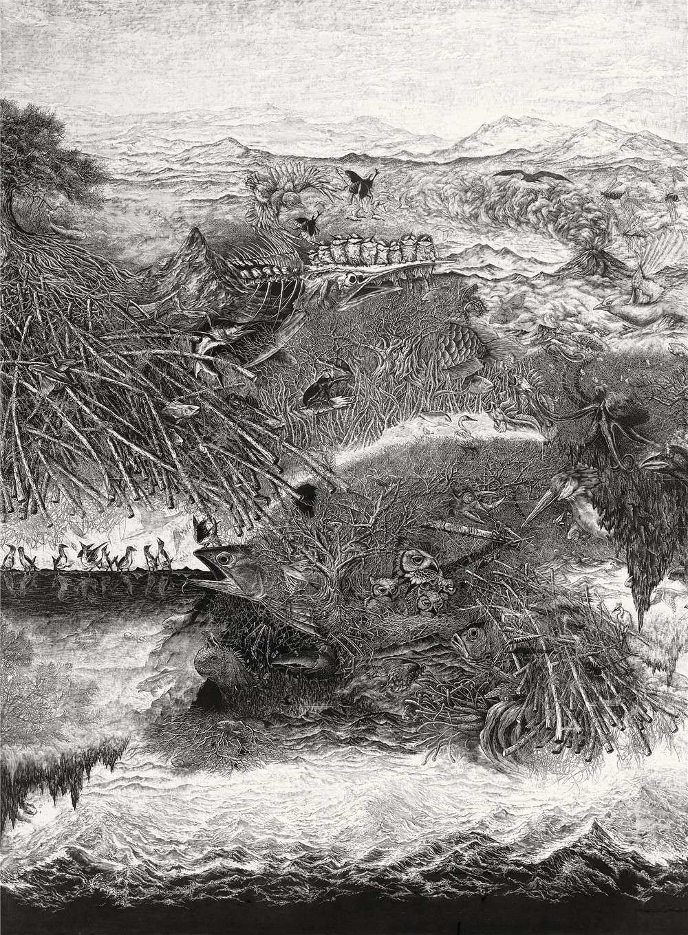 2018·百家金陵-版-009-复归自然之五 木口木刻 100cm×75cm 顾秀华（天津）.jpg