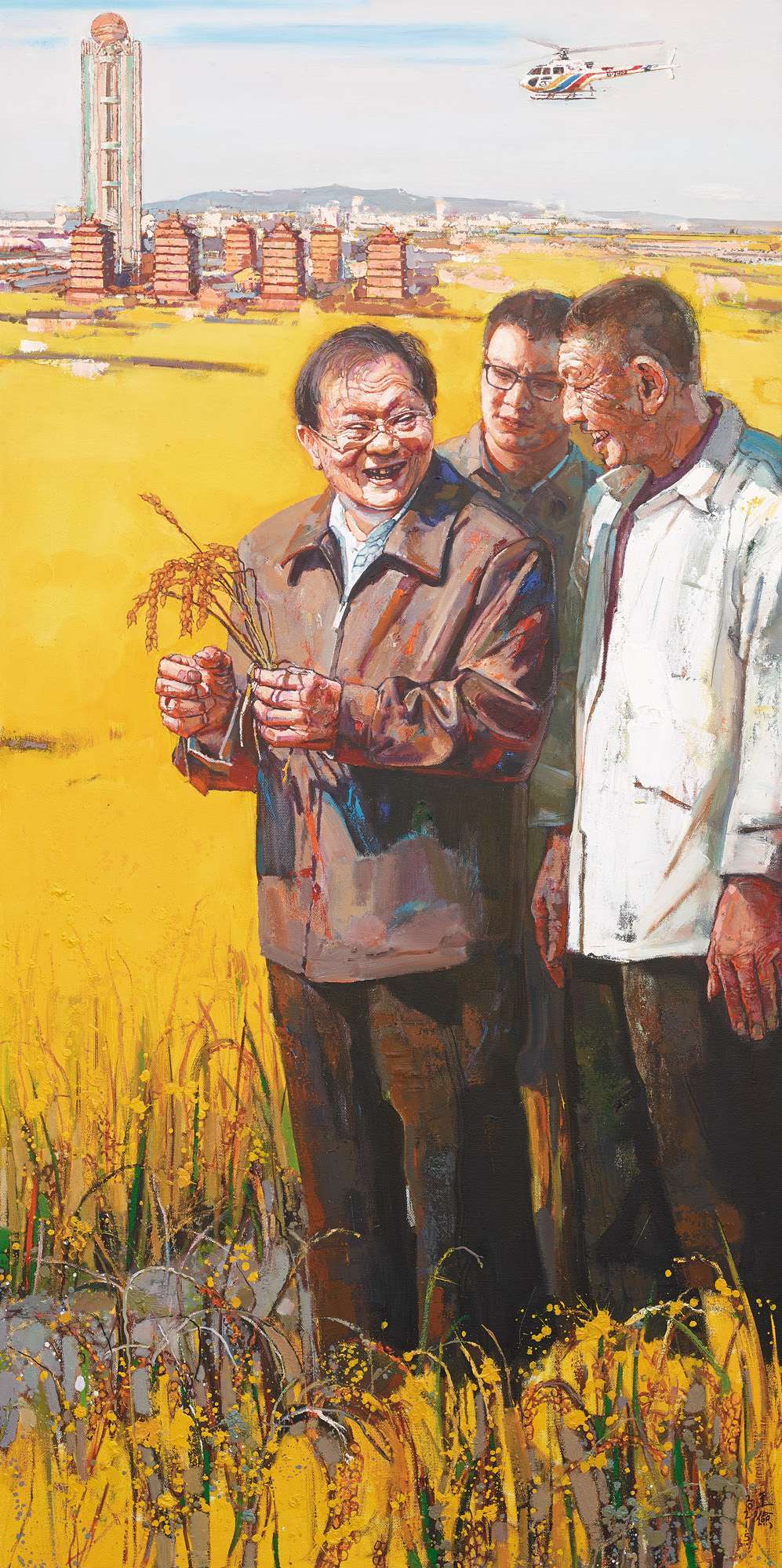 王俭 江苏最美奋斗者-吴仁宝 180cmx90cm 油画 39081.jpg
