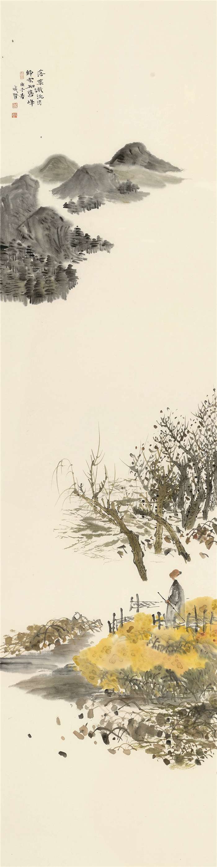 美术  臧成贤  诗意四季  中国画  69cm×23cm×4  宿迁254020-22.jpg